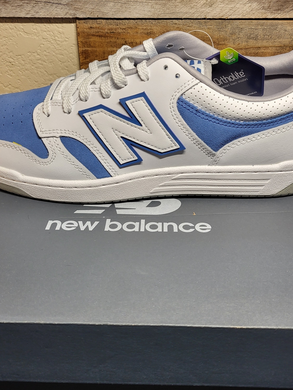 *NEW* New Balance 480 White Royal Blue Sneakers Shoes Retro Men's Size 13 D